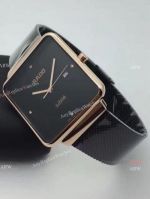 High Quality Rado Jubile Fake Watch - Black and Rose Gold Case